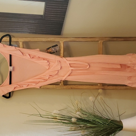 Lucy Love Women's Ruffle Pink Dress - Picture 1 of 7